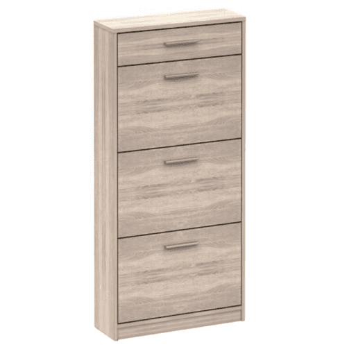 Trojřadý botník se šuplíkem, dub sonoma, NOKO-SINGA 311