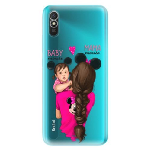 Odolné silikónové puzdro iSaprio - Mama Mouse Brunette and Girl - Xiaomi Redmi 9A