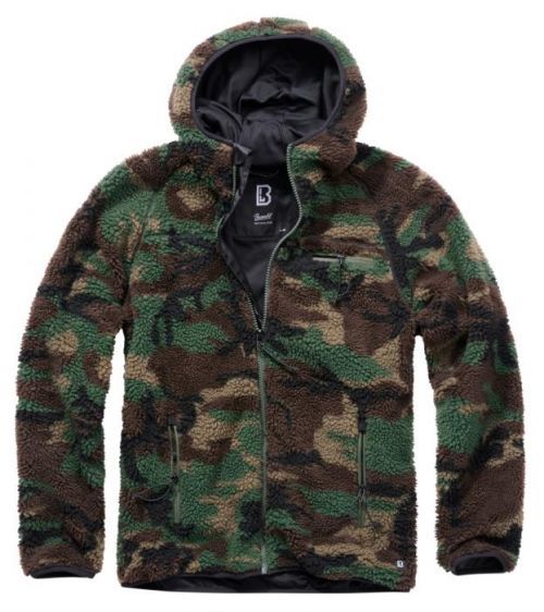 Bunda fleecová Brandit Teddyfleece Worker - woodland, 6XL