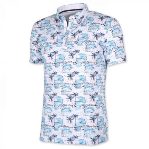 Pánske klasické polo tričko Willsoor 8099 v biele farbe