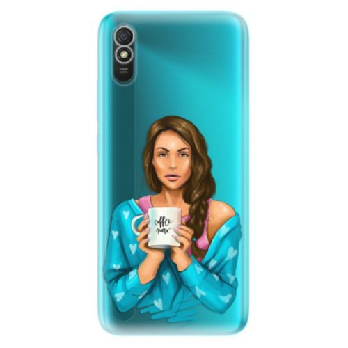 Odolné silikónové puzdro iSaprio - Coffe Now - Brunette - Xiaomi Redmi 9A