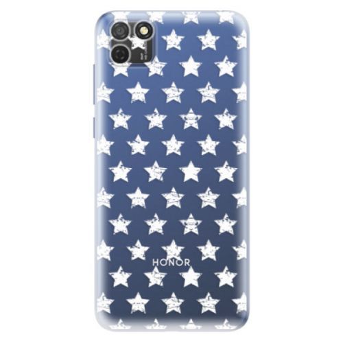 Odolné silikónové puzdro iSaprio - Stars Pattern - white - Honor 9S