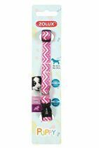 Obojok pes šteňa PIXIE nastaviteľný ružový 8mm Zolux