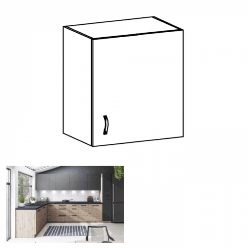 Horní skříňka LANGEN G60G pravá Tempo Kondela Dub artisan