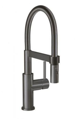 VILLEROY & BOCH - Dřezová baterie Steel Expert Compact, odnímatelná sprcha, antracit (92730005)