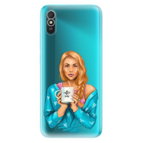Odolné silikónové puzdro iSaprio - Coffe Now - Redhead - Xiaomi Redmi 9A