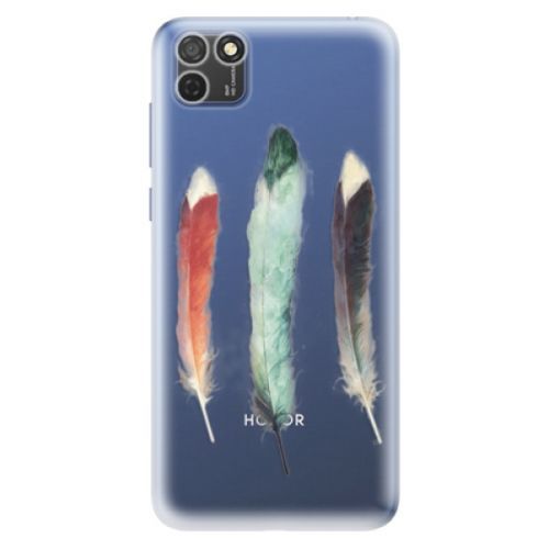 Odolné silikónové puzdro iSaprio - Three Feathers - Honor 9S