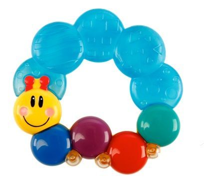 BABY EINSTEIN HRYZACKA PLNENA VODOU TEETHER-PILLAR  MODRA 3M+