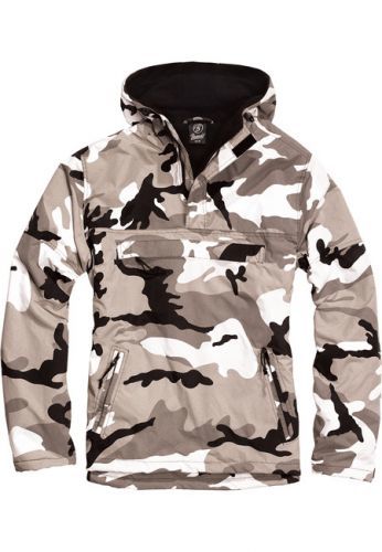 Urban Classics Fleece Pull Over Windbreaker snowcamo - S