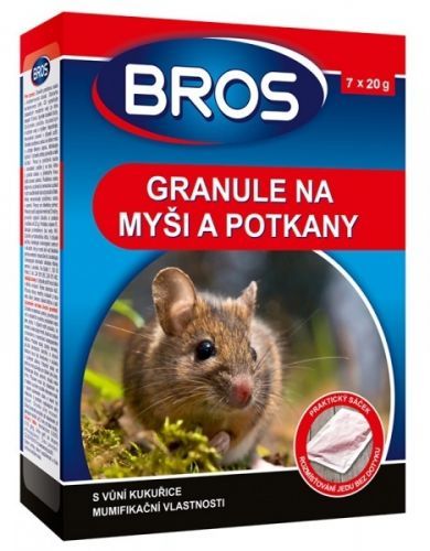 BROS 04409 GRANULAT NA MYSI A POTKANY 140 G
