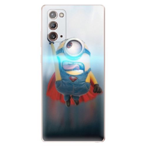 Odolné silikónové puzdro iSaprio - Mimons Superman 02 - Samsung Galaxy Note 20