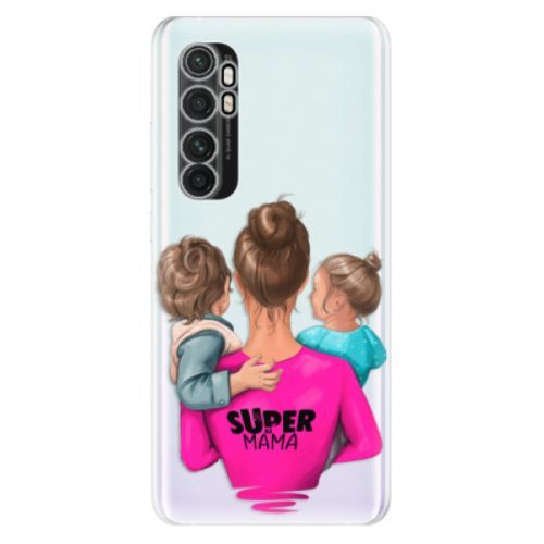 Odolné silikónové puzdro iSaprio - Super Mama - Boy and Girl - Xiaomi Mi Note 10 Lite