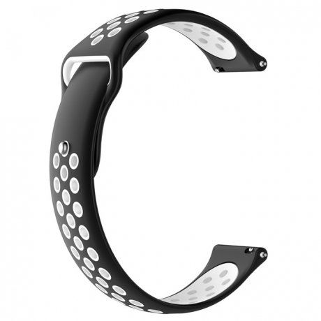 Xiaomi Amazfit Bip Silicone Sport remienok, Black/White