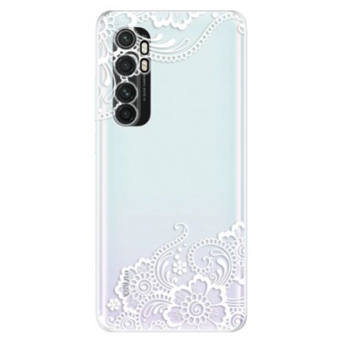 Odolné silikónové puzdro iSaprio - White Lace 02 - Xiaomi Mi Note 10 Lite