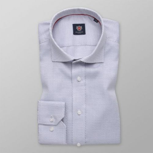 Pánska košeľa Slim Fit s jemným modrým vzorom 12103