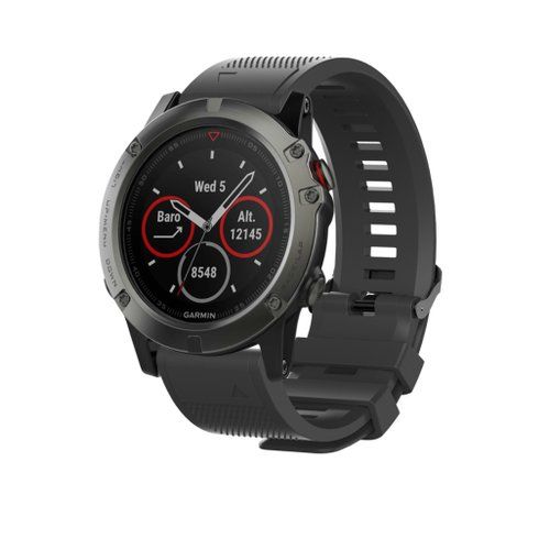 Tactical 668 Silikonový Řemínek pro Garmin Fenix 5X/6X QuickFit 26mm Black