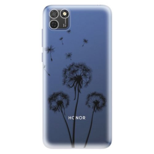 Odolné silikónové puzdro iSaprio - Three Dandelions - black - Honor 9S