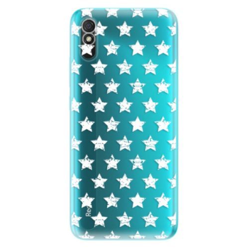 Odolné silikónové puzdro iSaprio - Stars Pattern - white - Xiaomi Redmi 9A