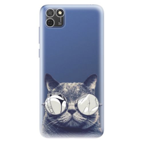 Odolné silikónové puzdro iSaprio - Crazy Cat 01 - Honor 9S