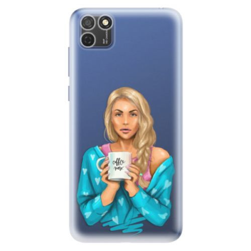 Odolné silikónové puzdro iSaprio - Coffe Now - Blond - Honor 9S