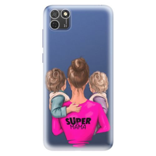 Odolné silikónové puzdro iSaprio - Super Mama - Two Boys - Honor 9S