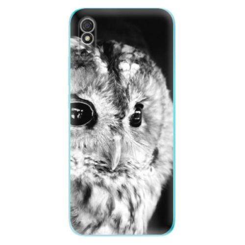 Odolné silikónové puzdro iSaprio - BW Owl - Xiaomi Redmi 9A