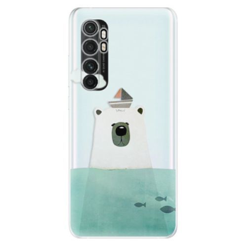 Odolné silikónové puzdro iSaprio - Bear With Boat - Xiaomi Mi Note 10 Lite