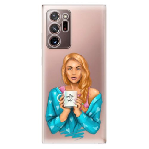 Odolné silikónové puzdro iSaprio - Coffe Now - Redhead - Samsung Galaxy Note 20 Ultra