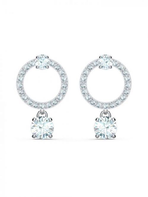 Swarovski Náušnice 'Attract Circle'  strieborná