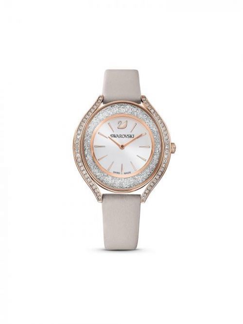 Swarovski Analógové hodinky  sivá / ružové zlato / strieborná