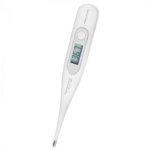 Teplomer ProfiCare PC-FT 3057... LCD displej, rozsah měření 34 - 42 °C, akustický koncový signál.