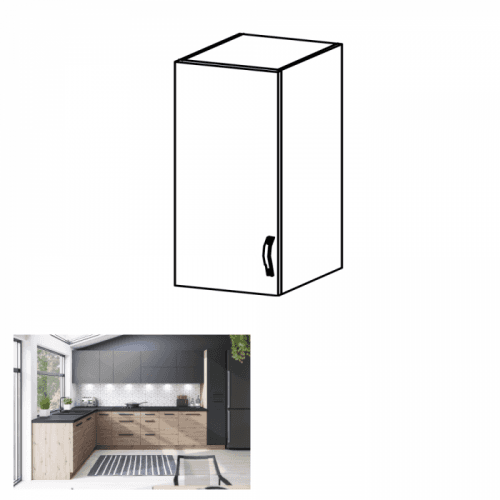 Horní skříňka LANGEN G40G levá Tempo Kondela Dub artisan