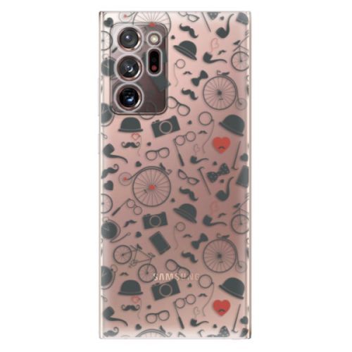 Odolné silikónové puzdro iSaprio - Vintage Pattern 01 - black - Samsung Galaxy Note 20 Ultra