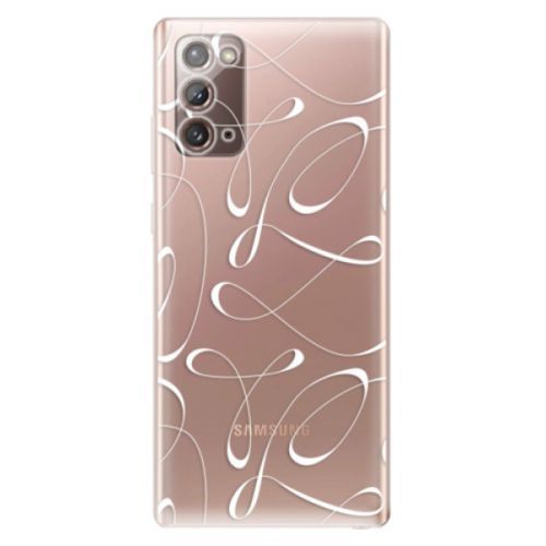 Odolné silikónové puzdro iSaprio - Fancy - white - Samsung Galaxy Note 20