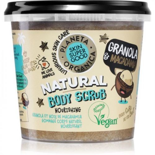 Planeta Organica Granola & Macadamia vyživujúci telový peeling 360 ml