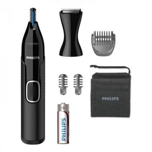 Zastrihávač chĺpkov Philips Series 5000 NT5650/16... Plně omyvatelný pro snadné čištění, provoz na jednu AA baterii, včetně pouzdra.