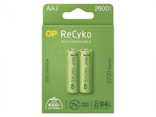 Batérie AA (R6) nabíjacie 1,2V/2600mAh GP Recyko 2ks
