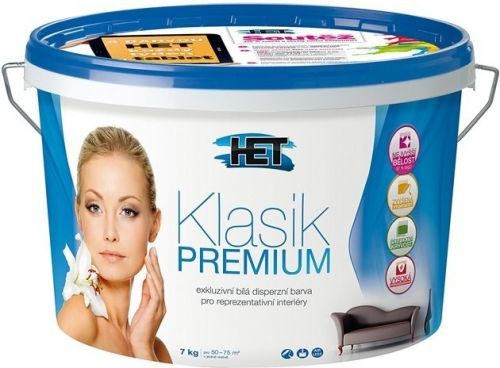 HET KLASIK PREMIUM Farba pre reprezentatívne priestory - biela - 7 kg