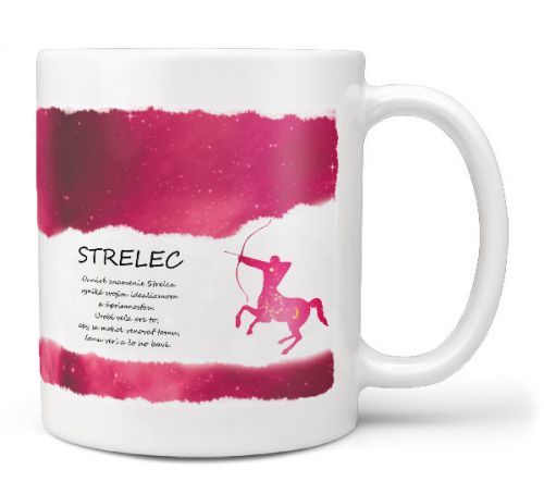 Hrnček Strelec (23.11. - 21.12.) - červený