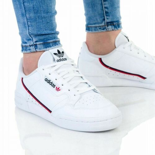 Detské tenisky Adidas Continental 80 Junior White - 36.7 - 4.5 - 4 - 22.5 cm