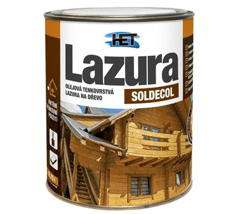 HET SOLDECOL LAZÚRA Olejová tenkovrstvá lazúra na drevo - SL 14 - šedá - 2,5 L