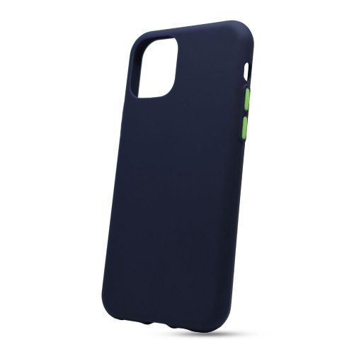 Puzdro Solid Silicone TPU iPhone 11 Pro (5.8) - tmavo modré