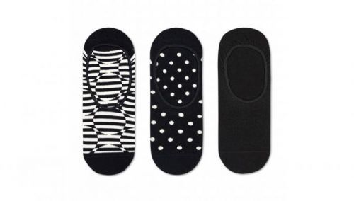 Happy Socks 3-Pack Optic Dot Liner Sock čierne OPD18-9100