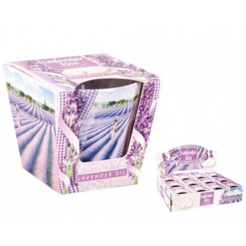 Svíčka vonná ve skle lavender kiss-oil