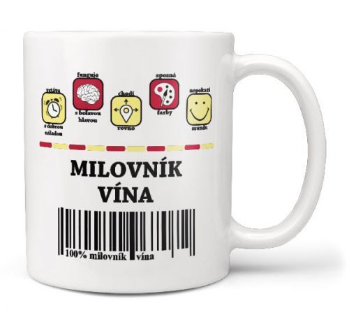 Hrnček 100% Milovník vína