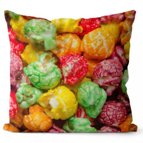 Polštář Sladký popcorn (Veľkosť: 40 x 40 cm)