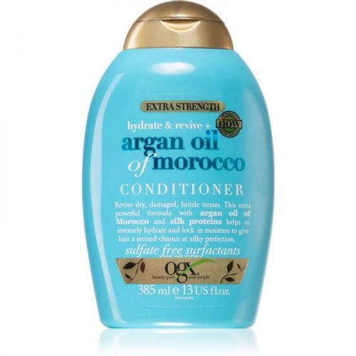 OGX Argan Oil Of Morocco Extra Strenght obnovujúci kondicionér pre poškodené vlasy 385 ml