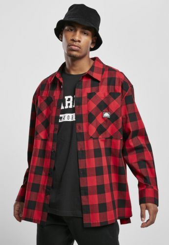 Urban Classics Southpole Check Flannel Shirt red - S