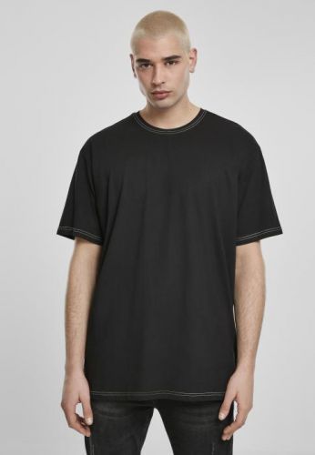 Urban Classics Heavy Oversized Contrast Stitch Tee black/electriclime - L