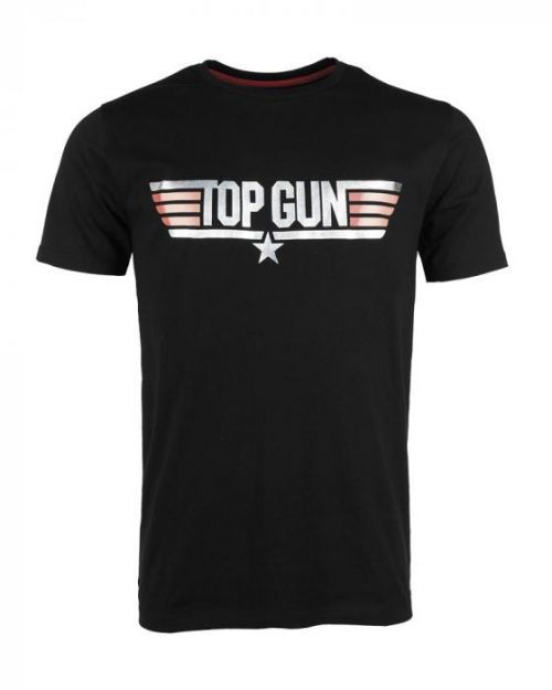 Triko Mil-Tec Top Gun Logo - černé, 3XL